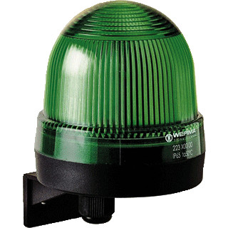 Werma Permanente lamp-zijdelingse montage-12-240vac/DC groen