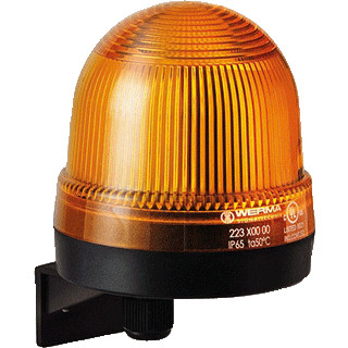 Werma Permanente lamp-zijdelingse montage-12-240vac/DC oranje