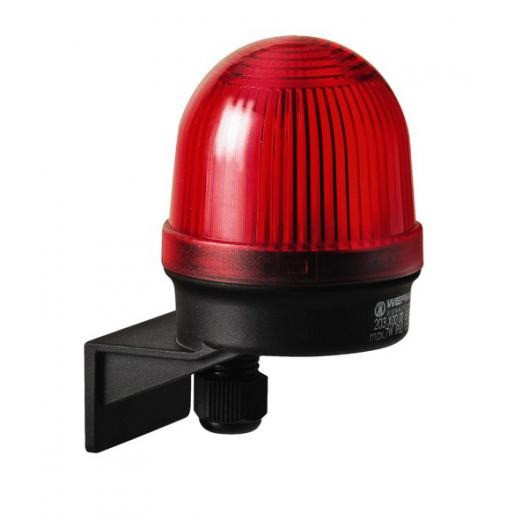 Werma Permanente lamp-zijdelingse montage-12-240vac/DC rood