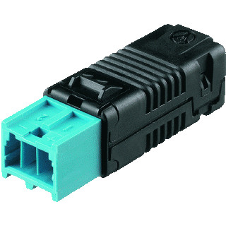 Wieland Bst14i2 veerklem steker male zwart