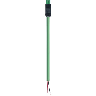 Wieland Bst14i2 kabel M/-0,5MM2 0,5M groen LS0H 70°C