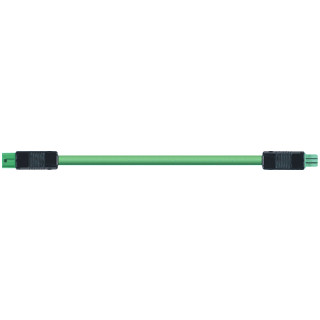 Wieland Bst14i2 patchkabel gebouwinstallatie 2P contrastekker (female) stekker 1000MM bst14i2kfbs5010gn01