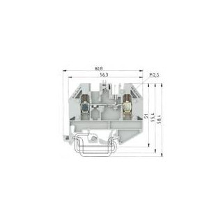 Wieland WK verbindingsrijgklem 0,5-4MM² eendr. grijs