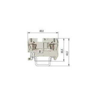 Wieland WKF verbindingsrijgklem 0,08-1,5MM² eendr. grijs