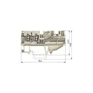Wieland WKF verbindingsrijgklem 0,13-4MM² eendr. grijs