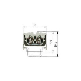 Wieland WKF verbindingsrijgklem 0,13-4MM² eendr. grijs