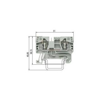 Wieland WKFN verbindingsrijgklem 0,13-6MM² eendr. grijs