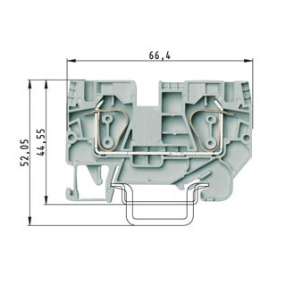 Wieland WKFN verbindingsrijgklem 0,2-10MM² eendr. grijs