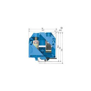 Wieland WK verbindingsrijgklem 35-185MM² meerdr. blauw