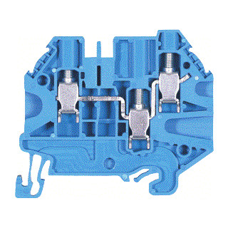 Wieland WT verbindingsrijgklem 0,14-6MM² eendr. blauw