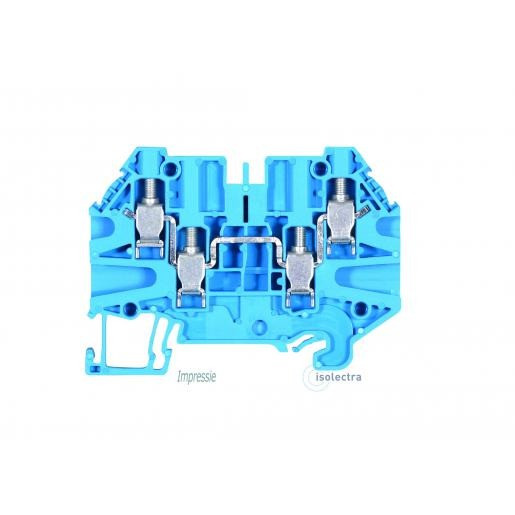 Wieland WT verbindingsrijgklem 0,14-6MM² eendr. blauw