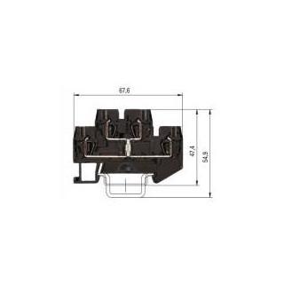 Wieland WKF verbindingsrijgklem 0,08-1,5MM² eendr. zwart