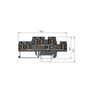 Wieland WKFN verbindingsrijgklem 0,13-4MM² eendr. zwart
