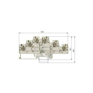Wieland WKFN verbindingsrijgklem 0,13-4MM² eendr. grijs