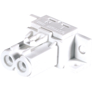 Wieland GST15 apparatuuraansluiting voor insteekbare gebouwinstallatie 2P female haaks