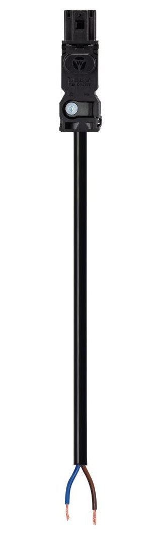 Wieland GST15i2 Gst15i2 Aansluitsnoer male 1,5MM² 3 meter dca zwart