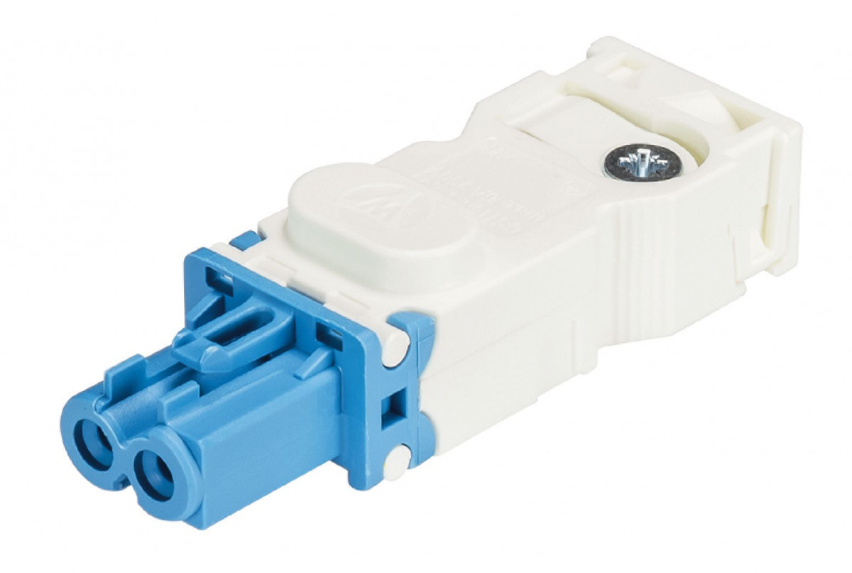 Wieland GST15I2 Gst15i2s Connector female B1 ZF1WW lichtblauw