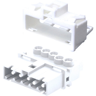 Wieland GST15 apparatuuraansluiting voor insteekbare gebouwinstallatie 5P male recht