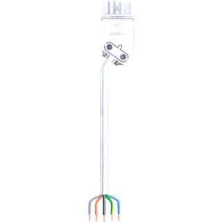Wieland Gst15i5 patchkabel gebouwinstallatie 5P contrastekker (female) vrij kabeluiteinde 1000MM gst15i5ksbx15v10pb01