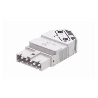 Wieland Gst15i5 kabelsteker male schuin lichtblauw schroef