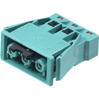 Wieland Gst18i3 apparatuuraansluiting voor insteekbare gebouwinstallatie 3P contrasteker (female) recht