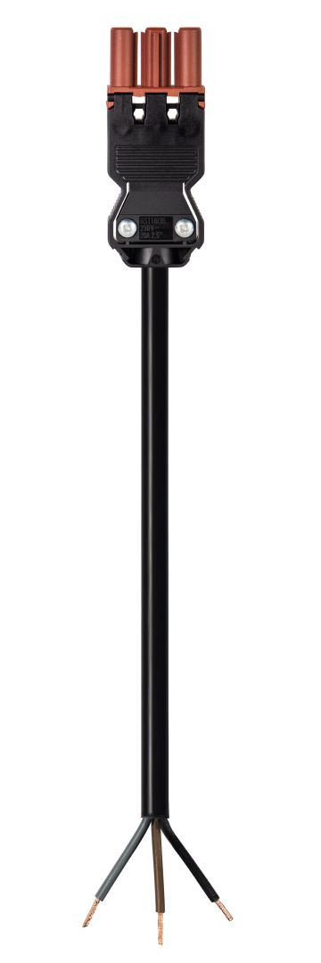 Wieland GST18I3 Gst18i3 Aansluitsnoer female 2,5MM² 5 meter dca bruin