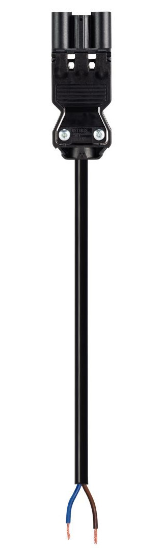 Wieland GST18I3 Gst18i3 Aansluitsnoer male 0,75 MM² 1 meter zwart