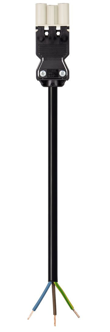 Wieland GST18I3 Gst18i3 Aansluitsnoer male 1,5MM² 7,5 meter dca grijs