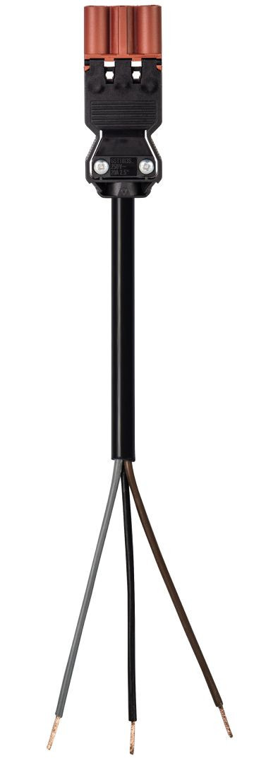 Wieland GST18I3 Gst18i3 Aansluitsnoer male 1,5MM² 8 meter dca bruin