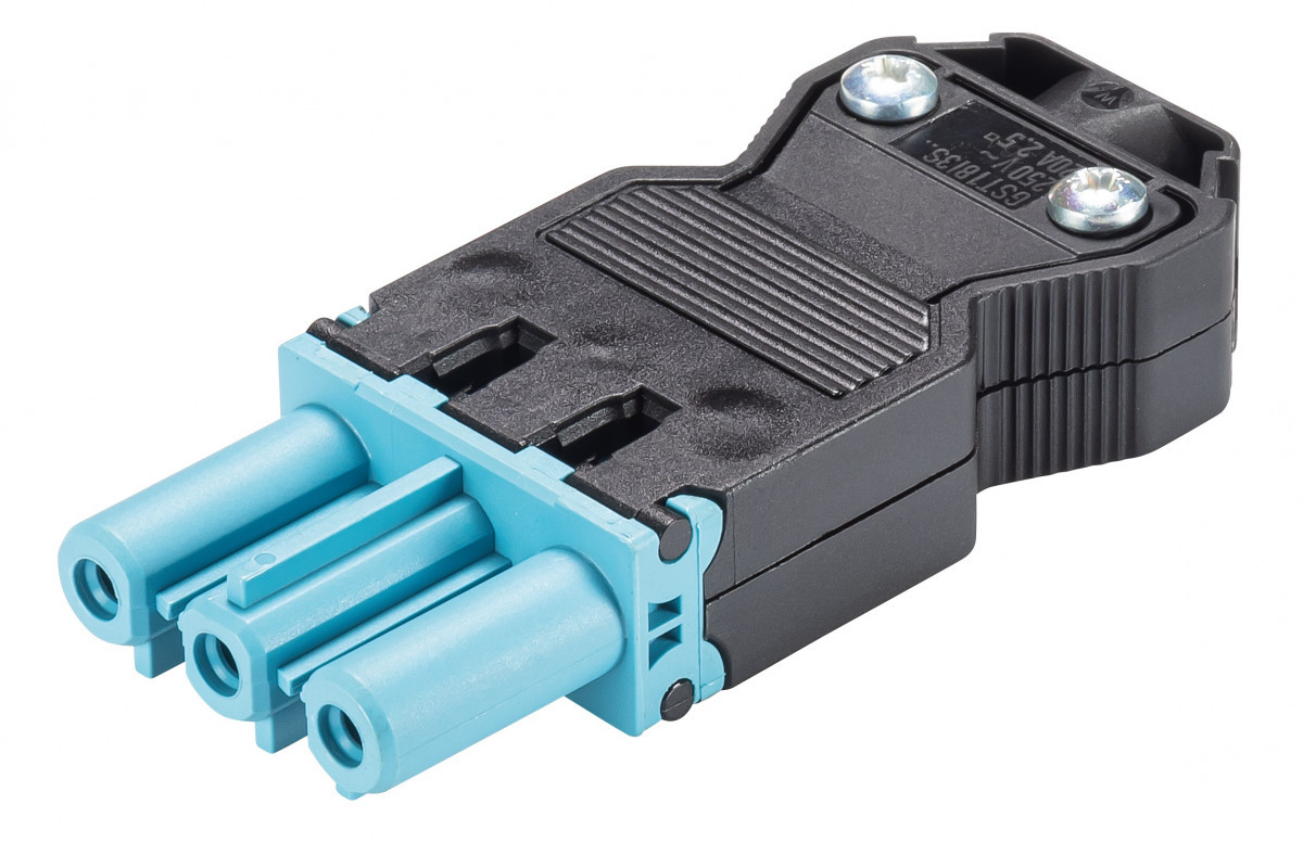 Wieland GST18I3 Gst18i3 Kabelsteker female pastelblauw schroef