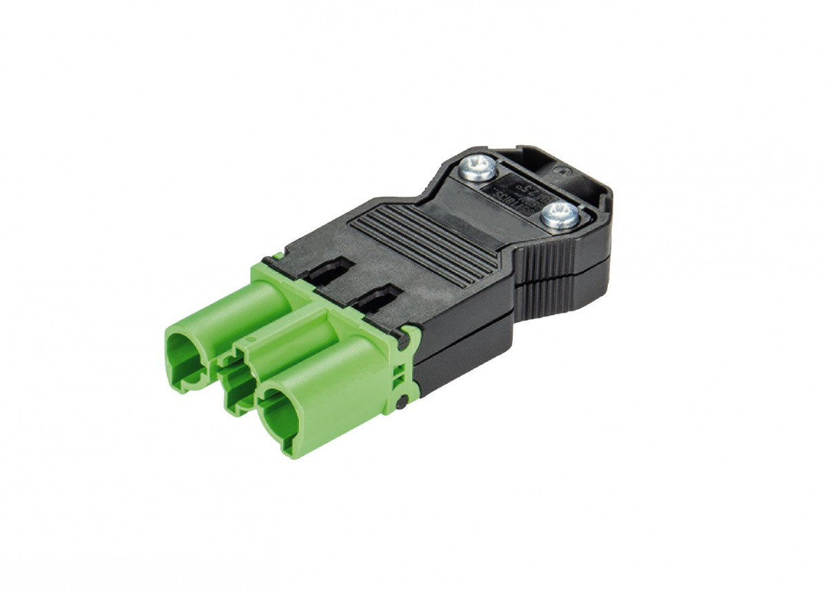 Wieland GST18I3 Gst18i3 Kabelsteker male groen schroef