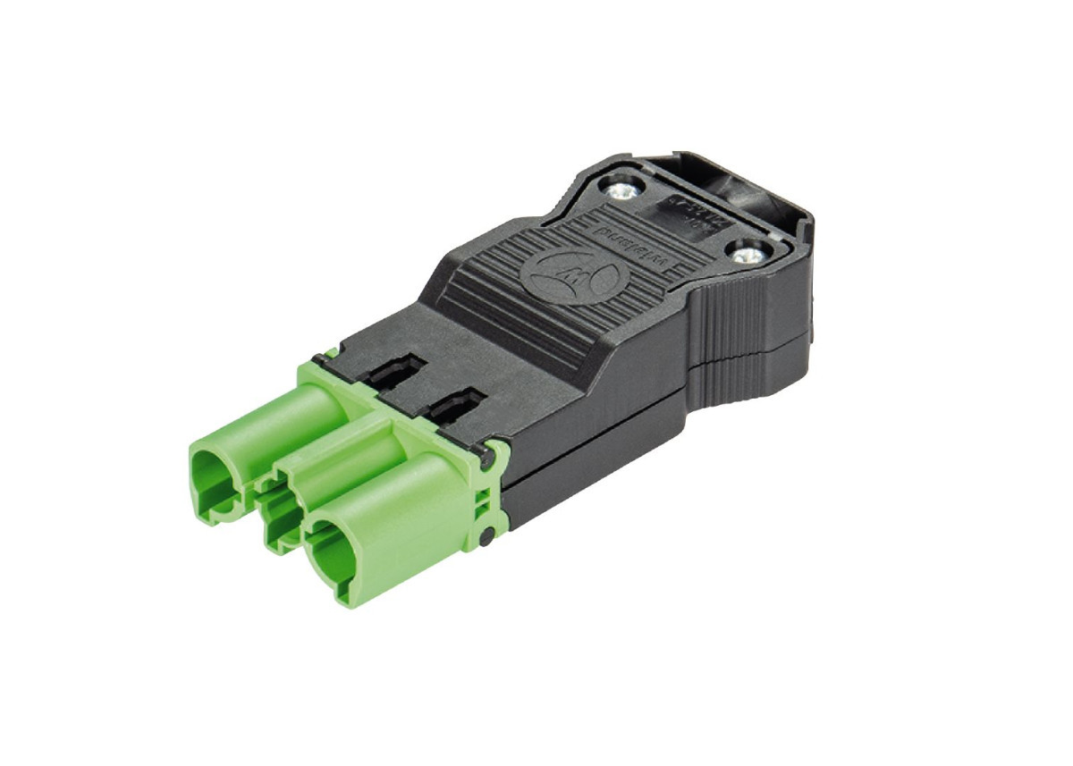 Wieland GST18I3 Gst18i3 Kabelsteker male groen schroef