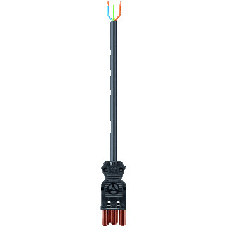 Wieland Gst18i3 patchkabel gebouwinstallatie 3P contrastekker (female) vrij kabeluiteinde 1000MM
