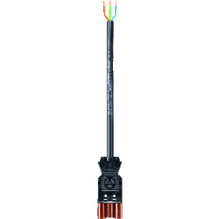 Wieland Gst18i3 patchkabel gebouwinstallatie 3P stekker vrij kabeluiteinde 4000MM gst18i3kss1540br05