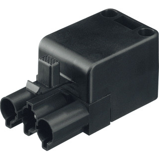 Wieland Gst18i3 male schroefsteker+trekontlasting zwart