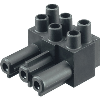 Wieland Gst18i3 apparatuuraansluiting voor insteekbare gebouwinstallatie 3P female recht