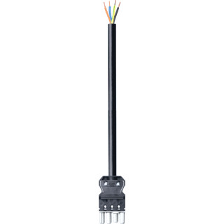 Wieland Gst18i4 patchkabel gebouwinstallatie 4P contrastekker (female) vrij kabeluiteinde 1000MM
