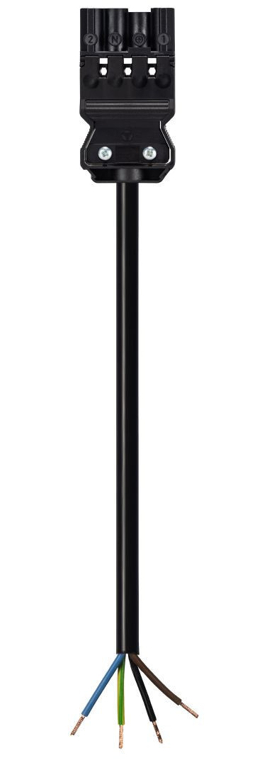 Wieland GST18i4 Gst18i4 Aansluitsnoer male 1,5MM² 10 meter dca zwart