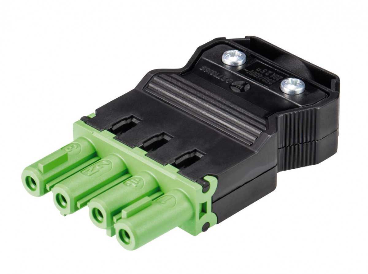 Wieland GST18I4 Gst18i4 Kabelsteker female groen schroef
