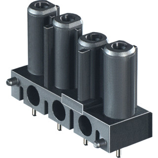 Wieland Gst18i4 apparatuuraansluiting voor insteekbare gebouwinstallatie 4P female recht