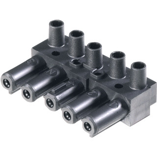 Wieland Gst18i5 apparatuuraansluiting voor insteekbare gebouwinstallatie 5P female recht