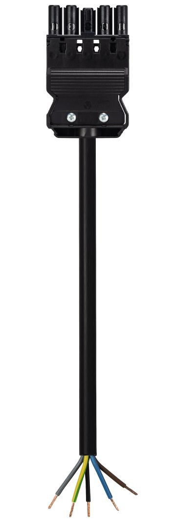 Wieland GST18i5 Gst18i5 Aansluitsnoer female 2,5MM² 8 meter dca zwart