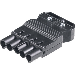 Wieland Gst18i5 kabelsteker male schroef zwart