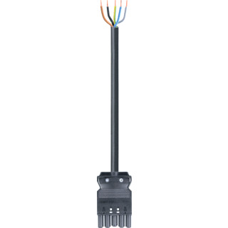 Wieland Gst18i5 patchkabel gebouwinstallatie 5P contrastekker (female) vrij kabeluiteinde 2500MM