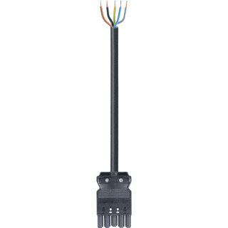 Wieland Gst18i5 patchkabel gebouwinstallatie 5P contrastekker (female) vrij kabeluiteinde 2000MM