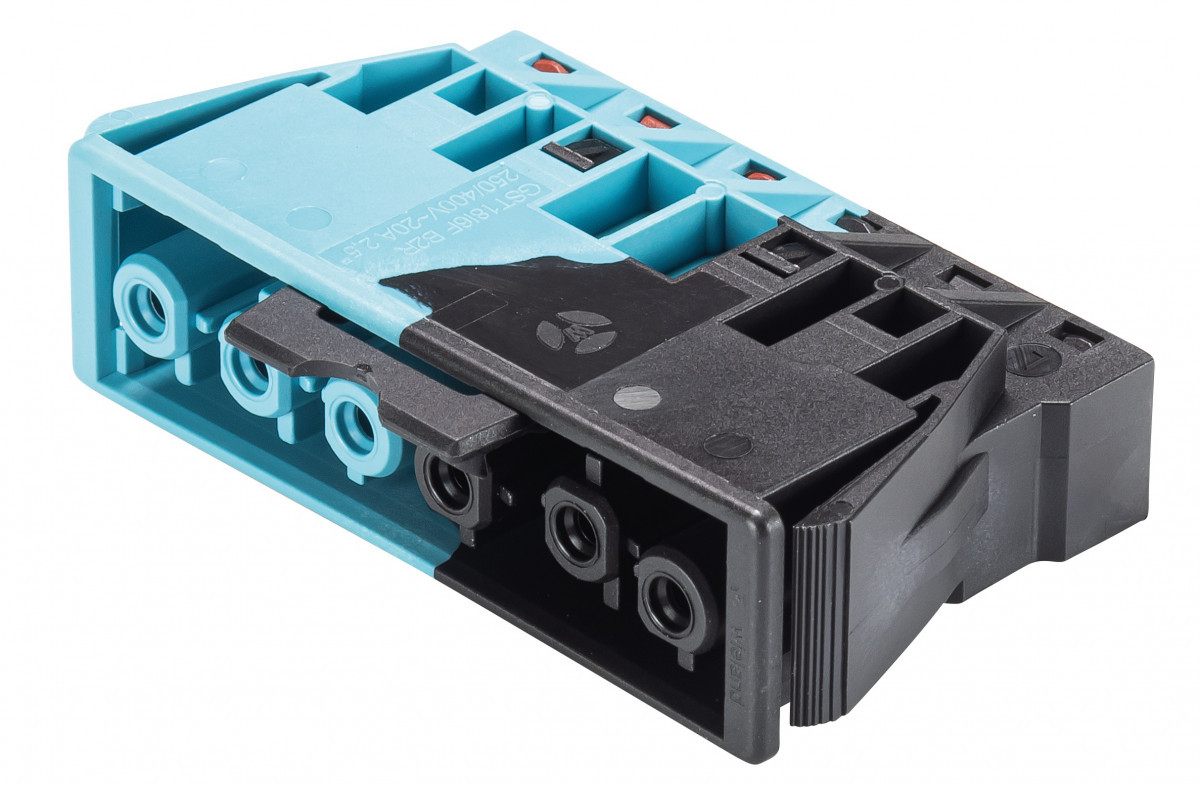 Wieland GST18I6 Gst18i6f Chassisdeel female 6-polig zwart/pastelblauw