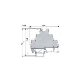 Wieland Initiatorklem WK 2,5-3 D/U-pgroen/V0
