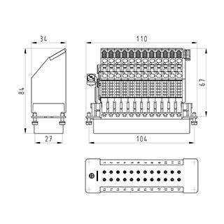 Wieland REVOS Klemadapter Bas saf KL 24 2,5 50