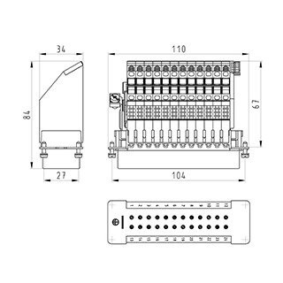 Wieland REVOS Klemadapter Bas sas KL 24 4,0 50
