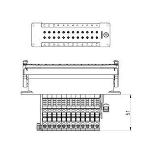 Wieland REVOS Klemadapter Im gut bas gaesnlb24 4,0 50